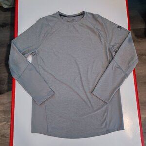 Under Armour HeatGear athletic sweatshirt long sleeve grey men's size M